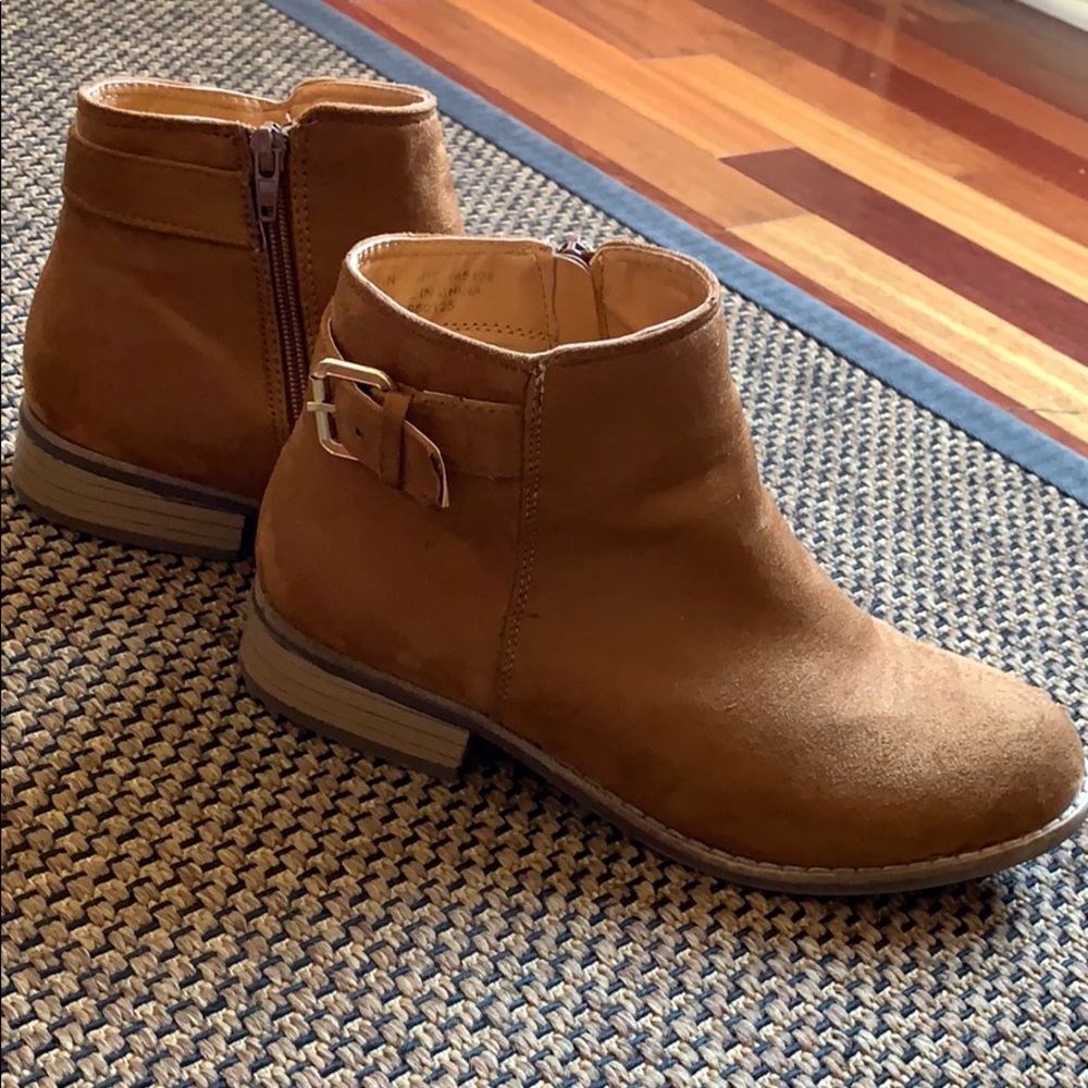 Tan Suede Booties - Picture 3 of 4